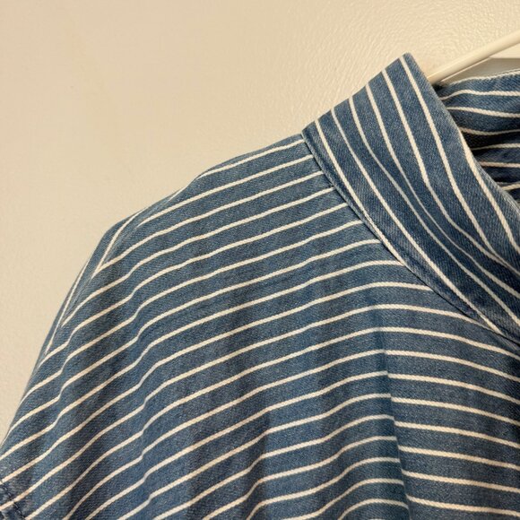 Blue & White Striped Drawstring Jacket 2X Future Collective - Picture 5 of 8